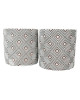 Brown And White Diamond Geometric Pot